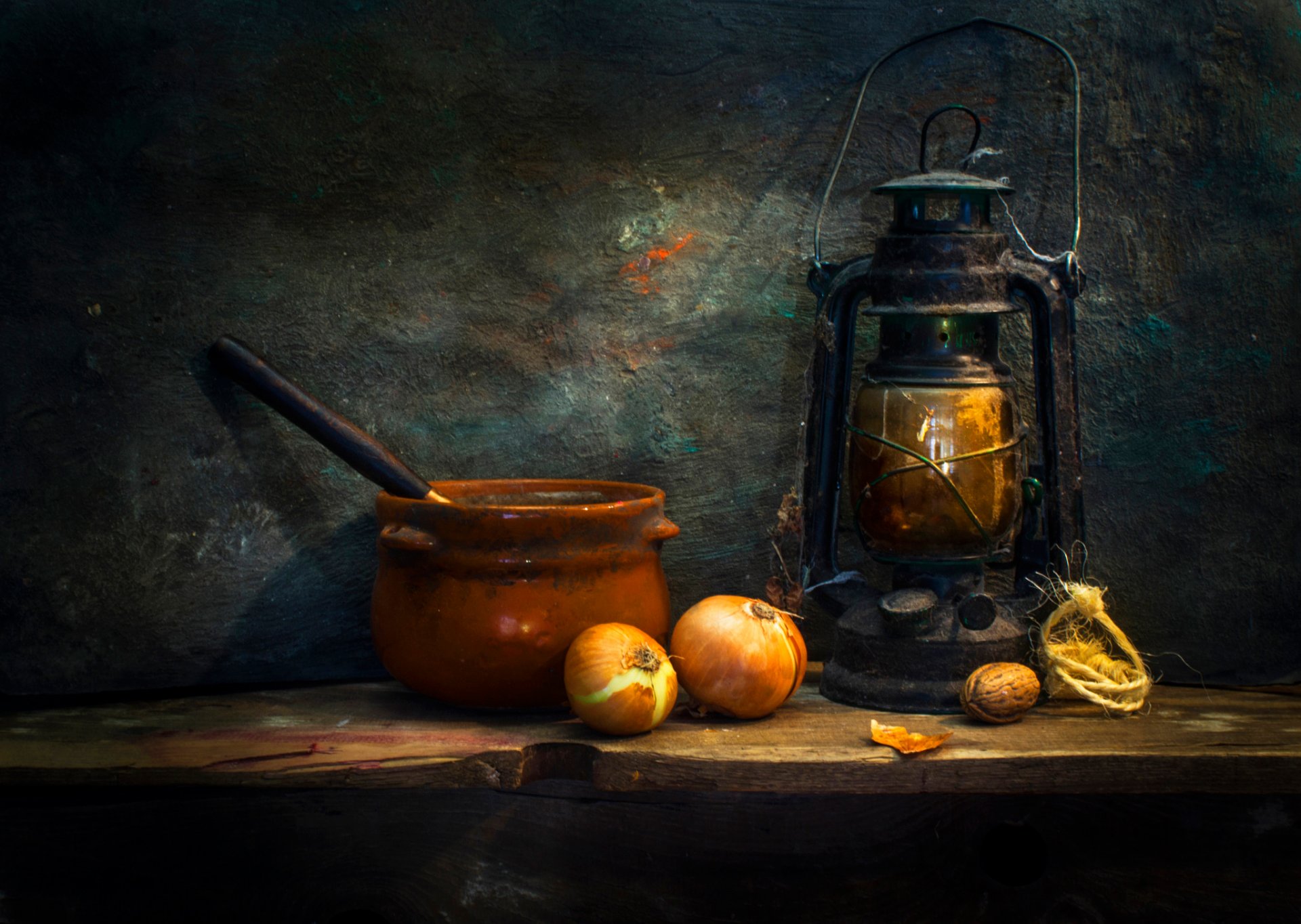 light bowl torment walnut still life