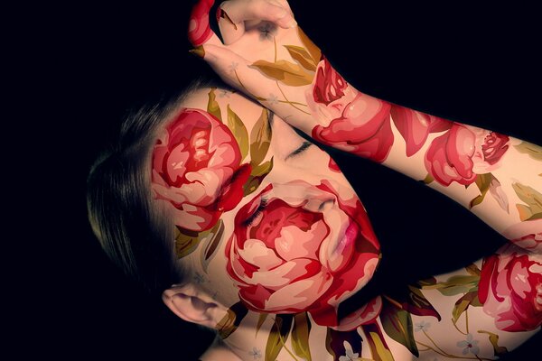 Her skin resembled rose petals