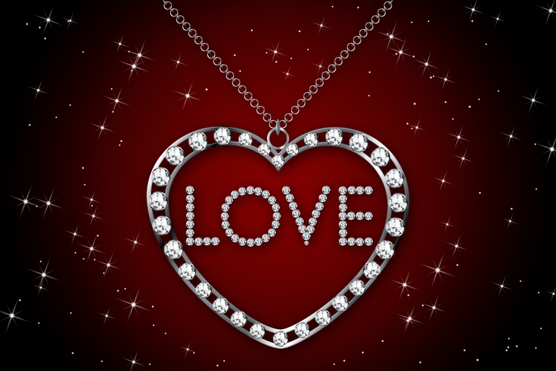 amore ti amo diamanti brillante glamour design marika collana argento