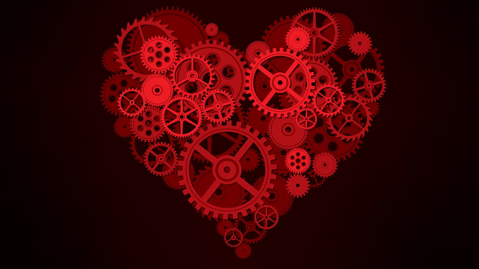 heart the mechanism gears background