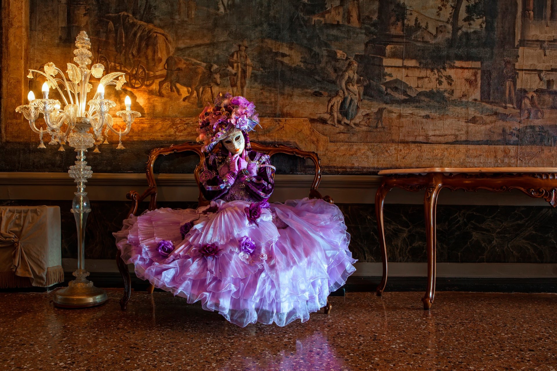 princesse du palais palais fille masque costume