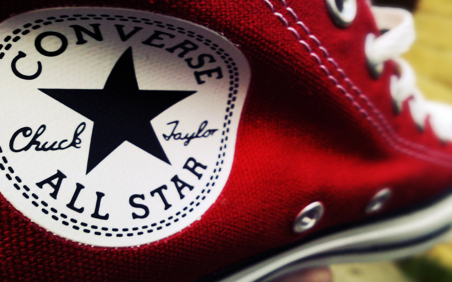 converse red star logo fabric