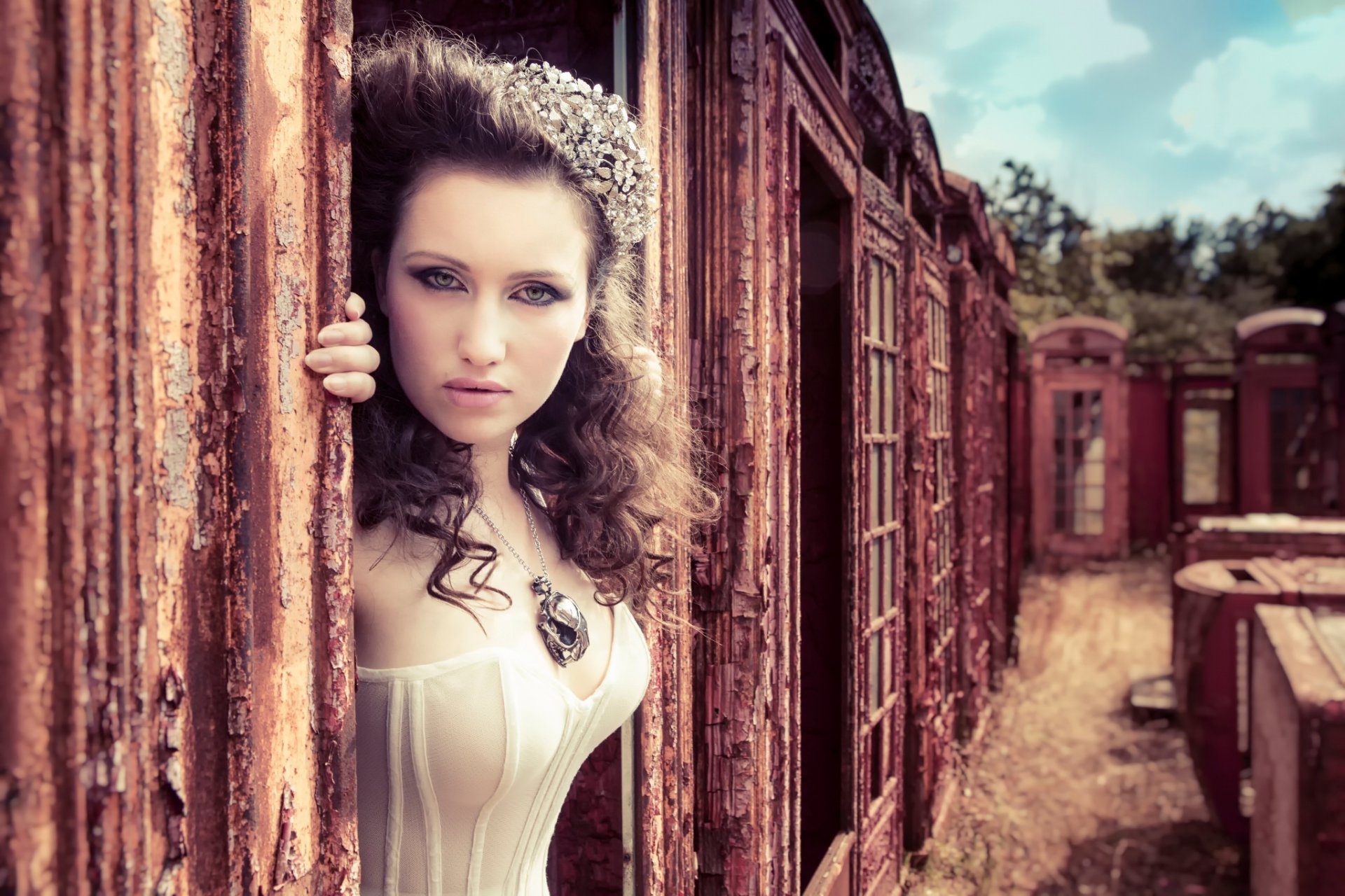 beauté dans des boîtes steampunk vintage