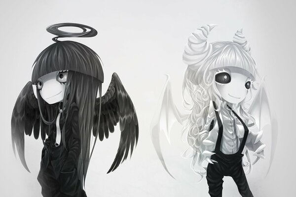 Anioł i Demon. Aureola i rogi