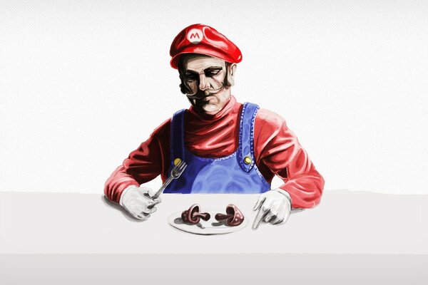 Super Mario a tavola schiavi