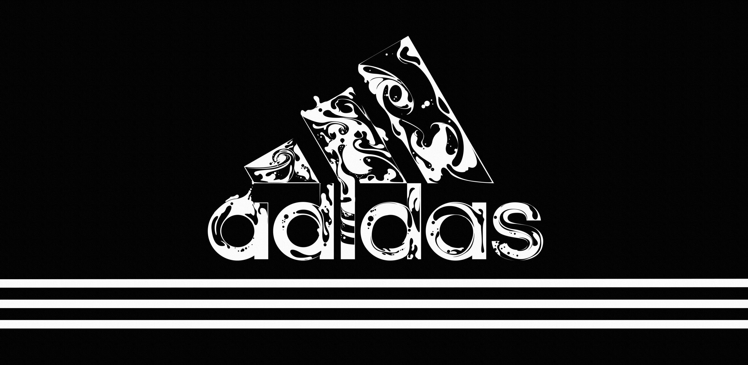 adidas адидас логотип полосы фон черный стиль