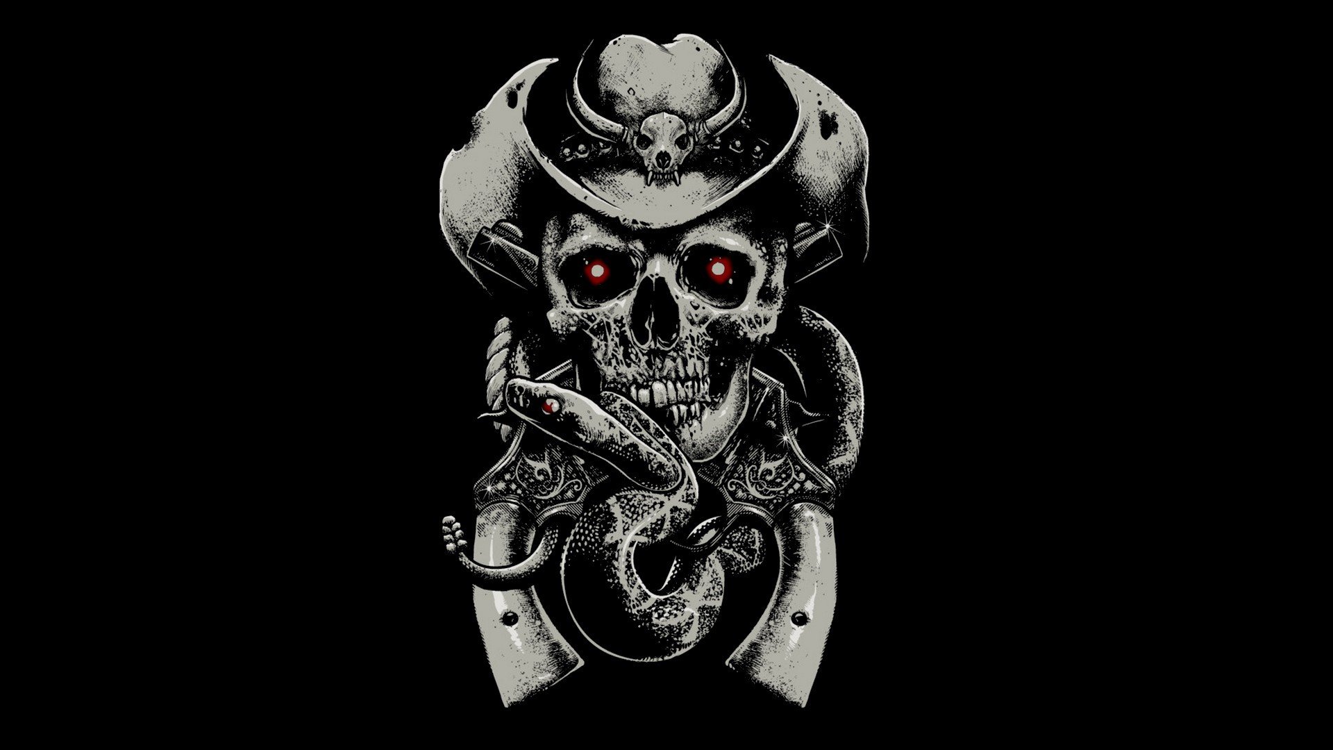 kull fear hat revolvers snake background