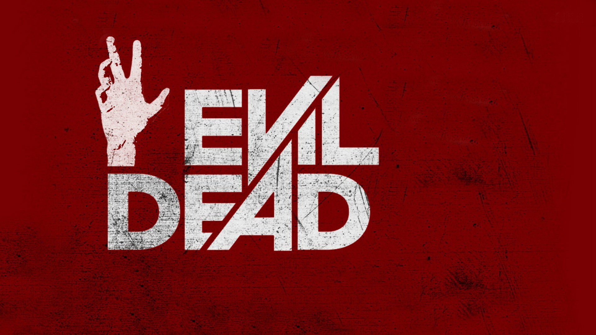 evil dead sinister dead hand background red