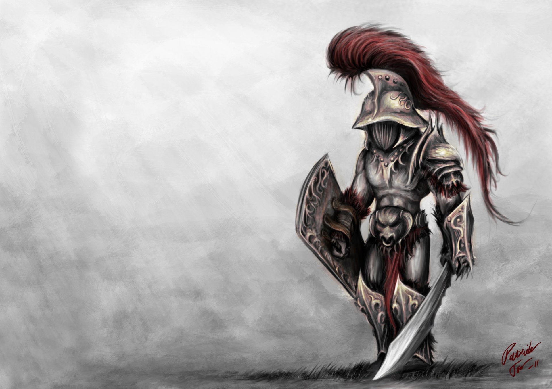 murmillo gladiator warrior background