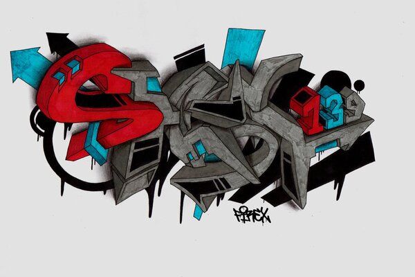 Scritta shest139 in stile graffiti