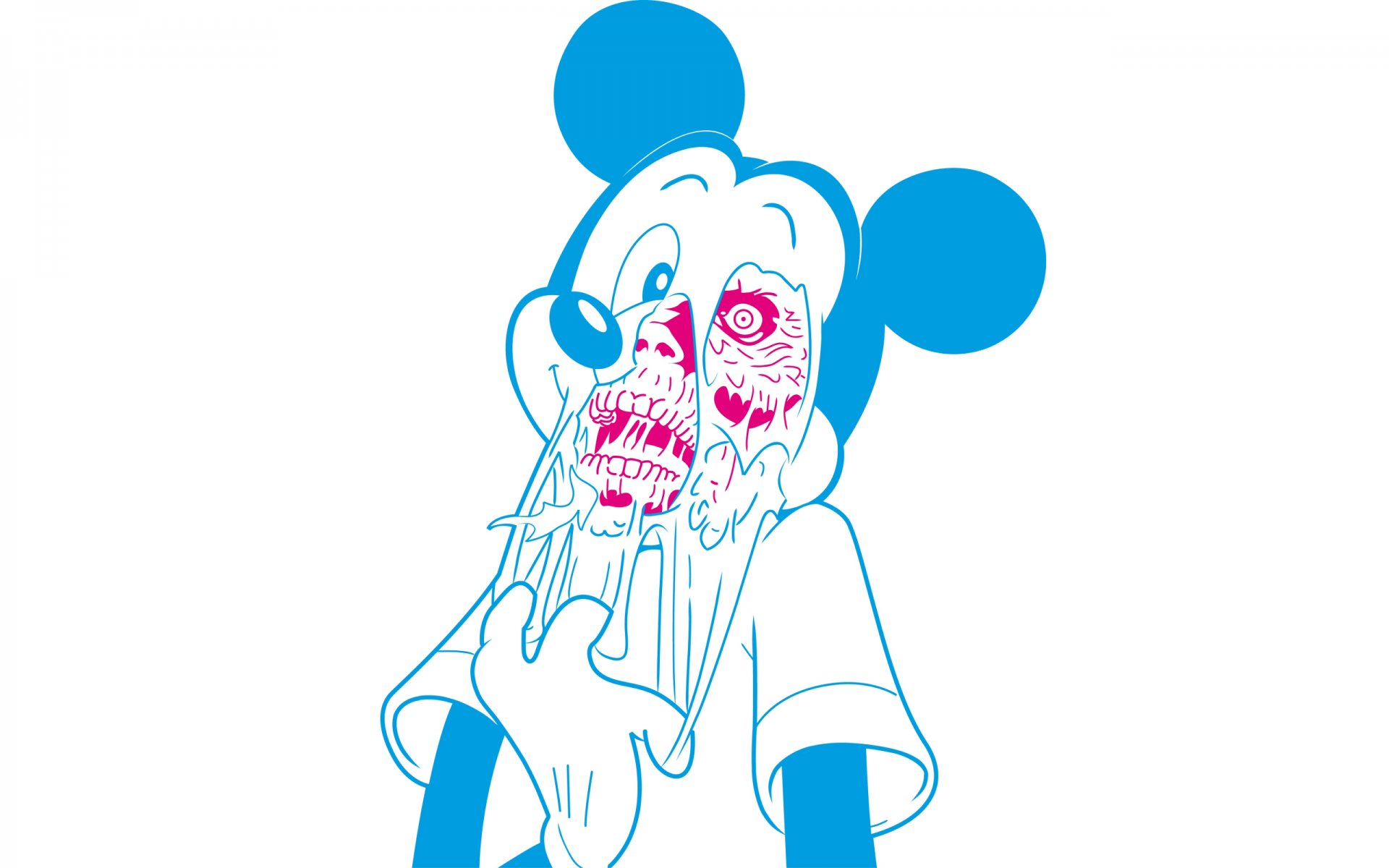 mickey mouse zombie crâne art art fond