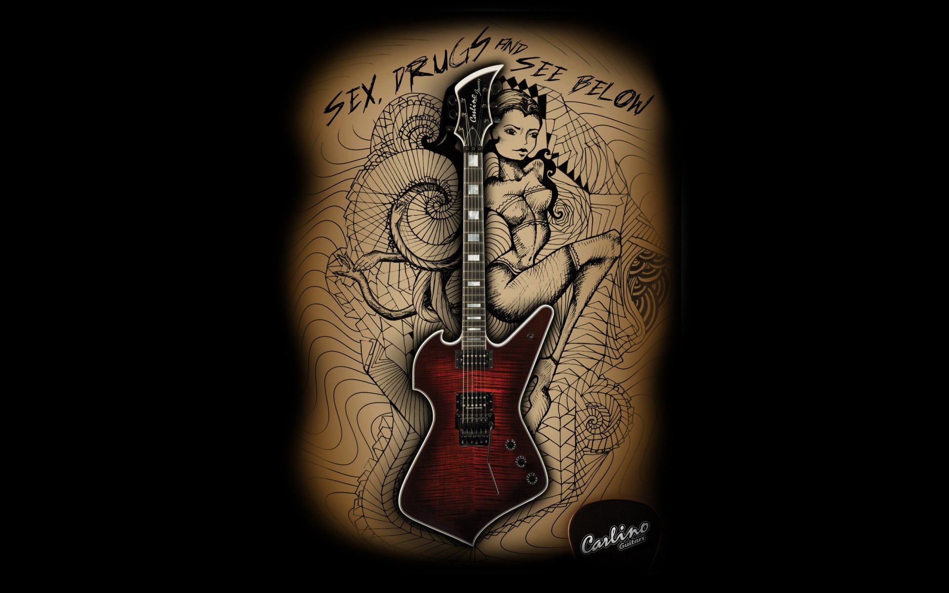 carlino guitars sex drugs and see below drugs and ... see below guitar