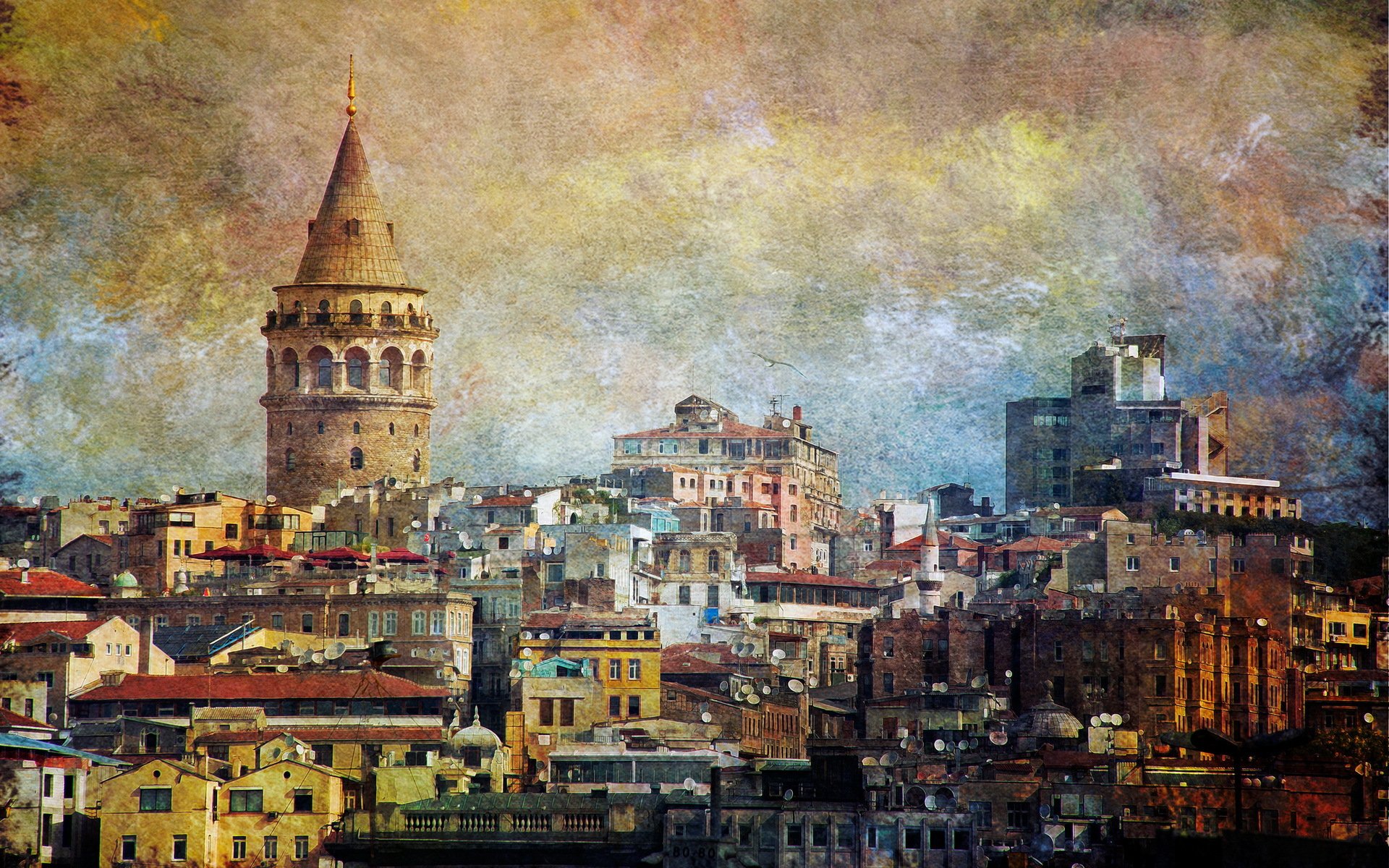 town buildings style istanbul