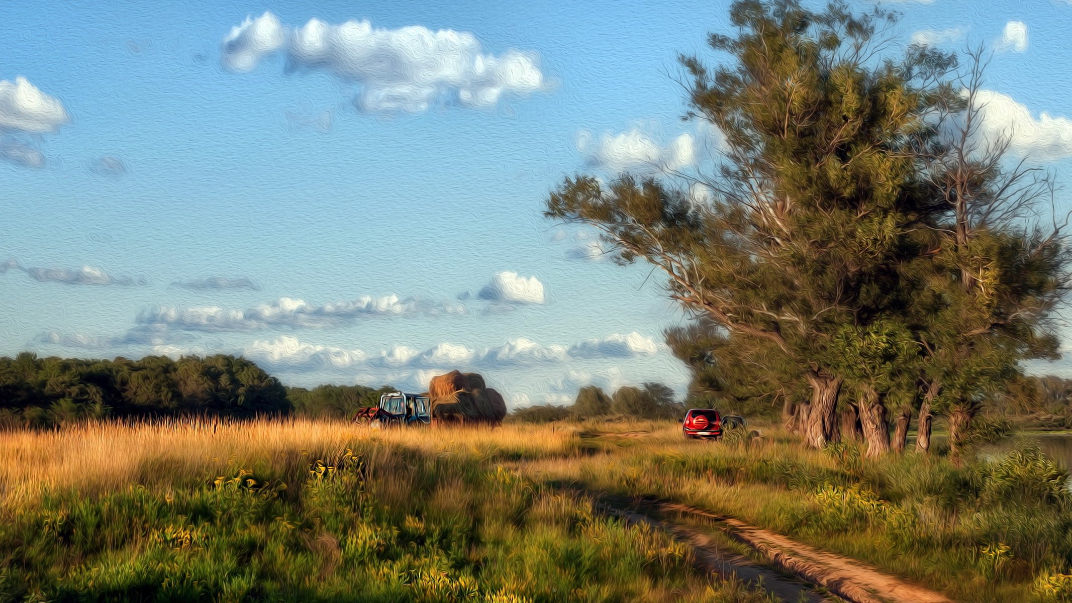 landschaft hintergrund sommer stil