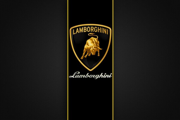 The emblem of the Italian Lamborghini company