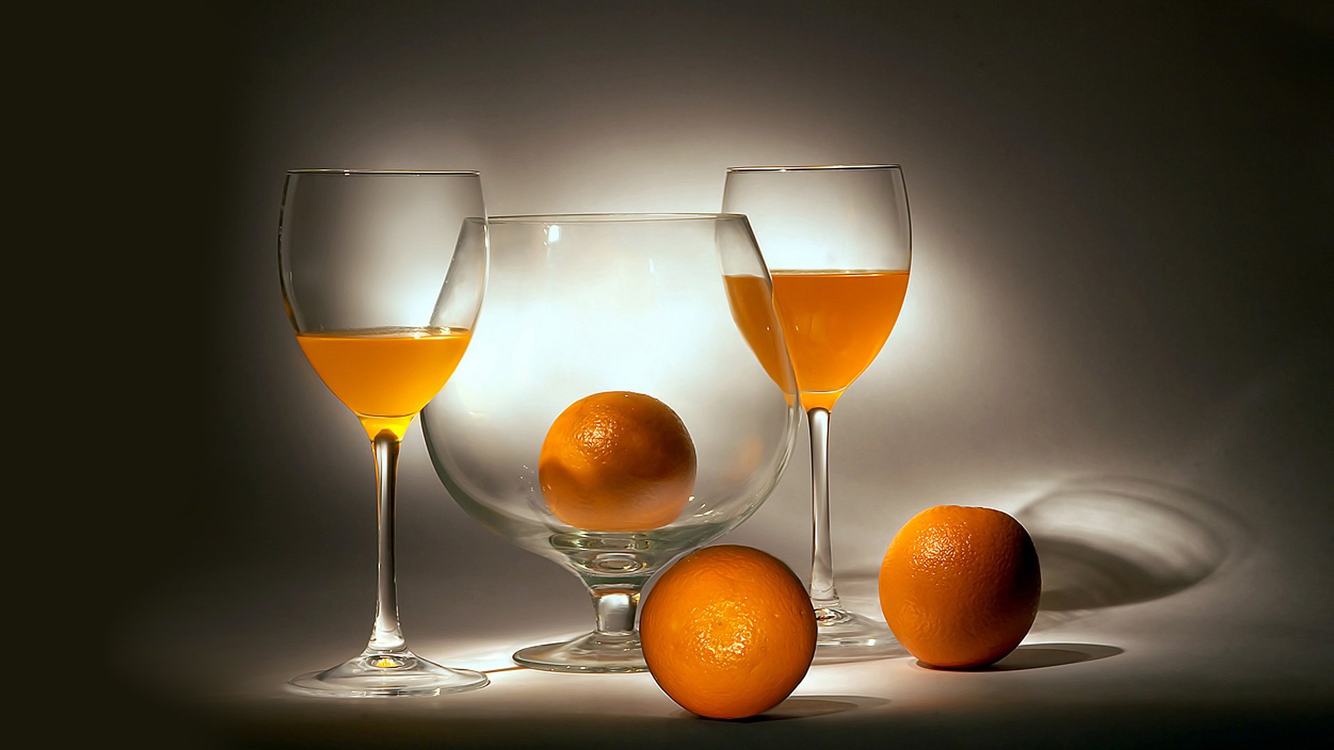 oranges still life glasses orange juice orange