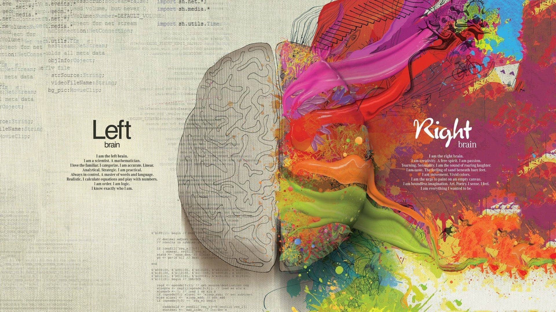 cerebro pintura mente creativo