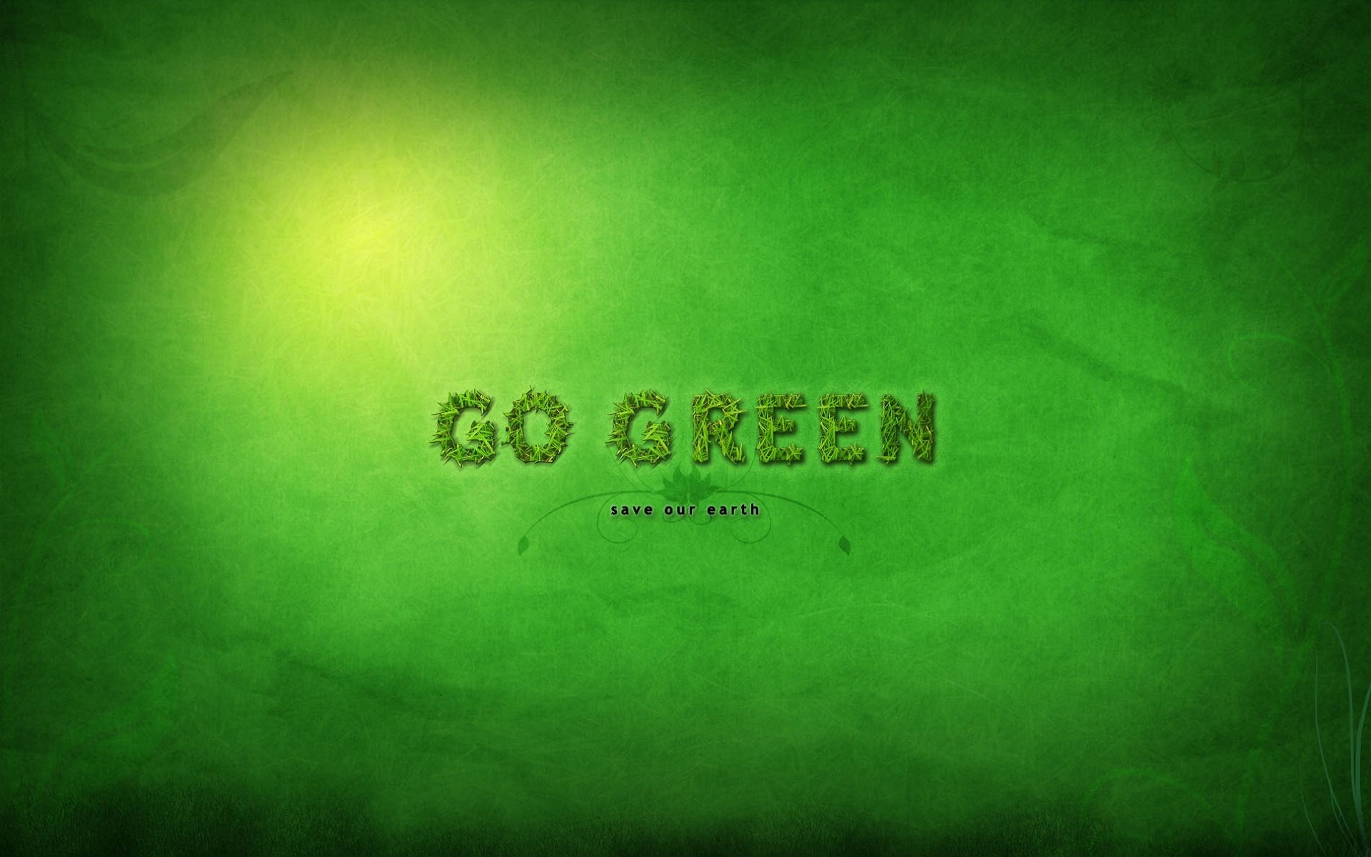 стиль фон зеленый go green