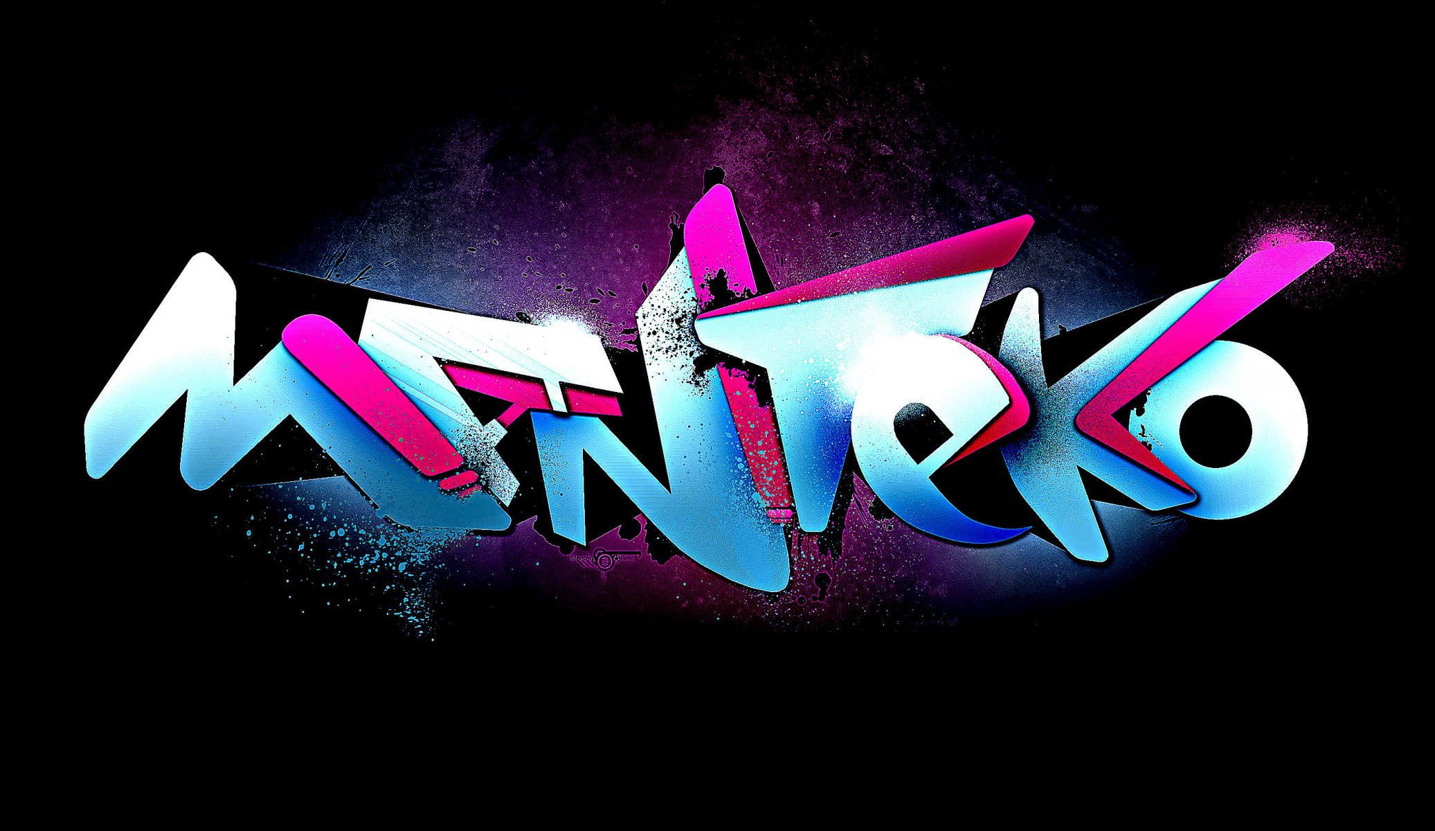 astrazione rendering stile graffiti 3d arte design robot vernice colore disegno