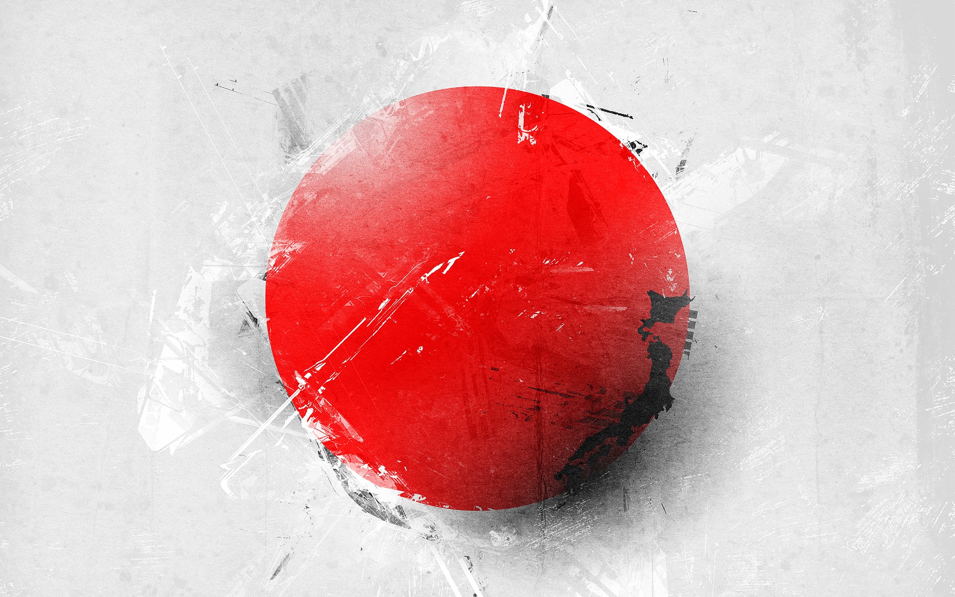 japón bandera isla