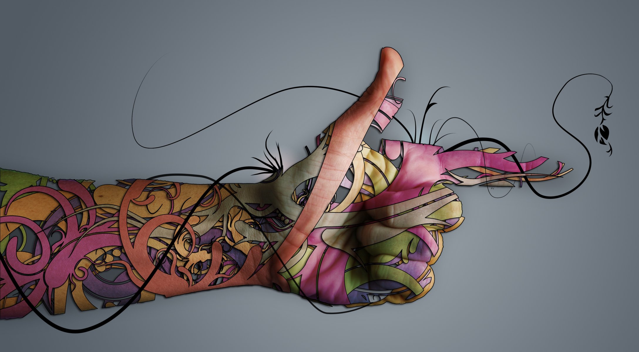 photo manipulation digital hand hand style finger