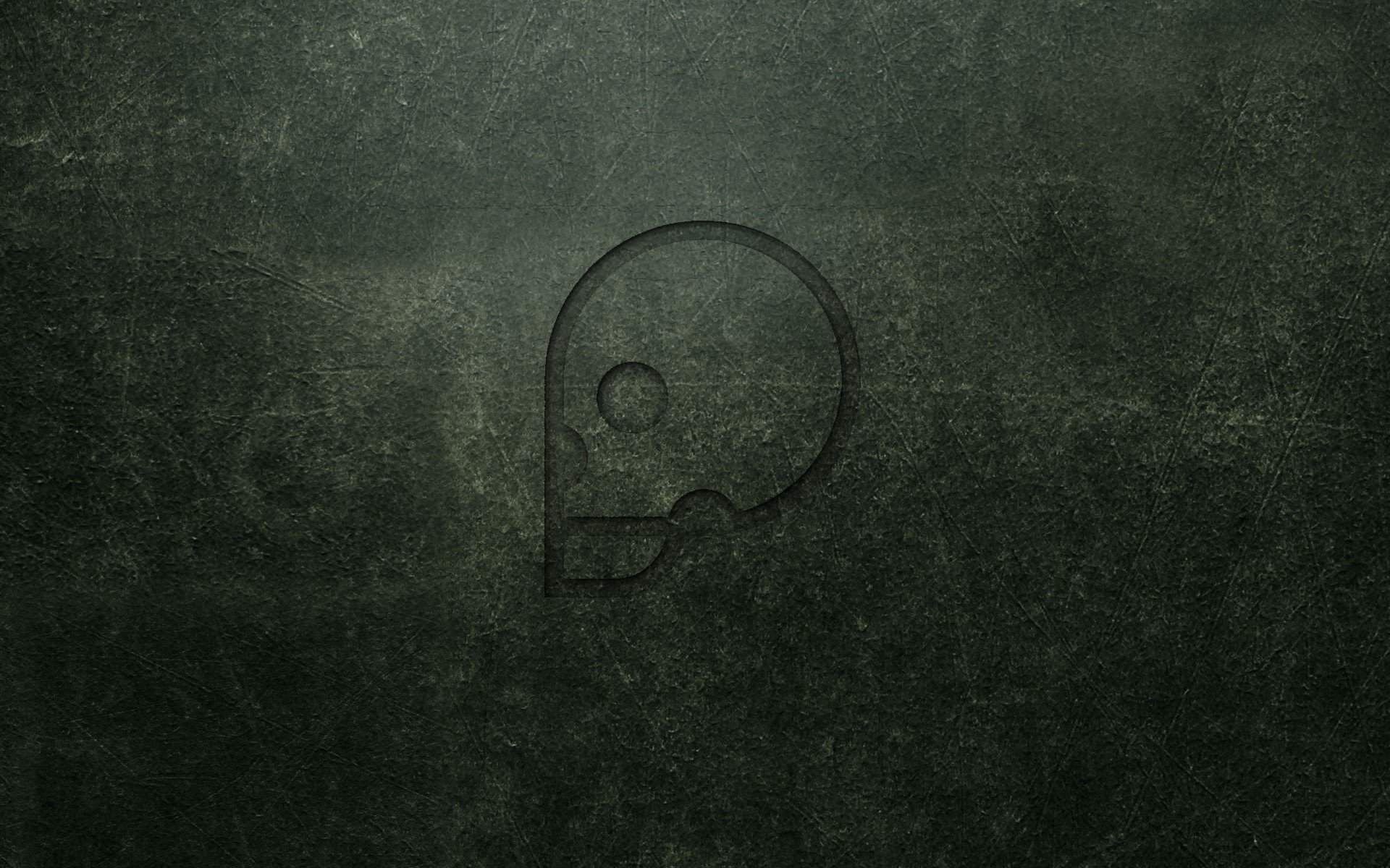 wall skull minimalism