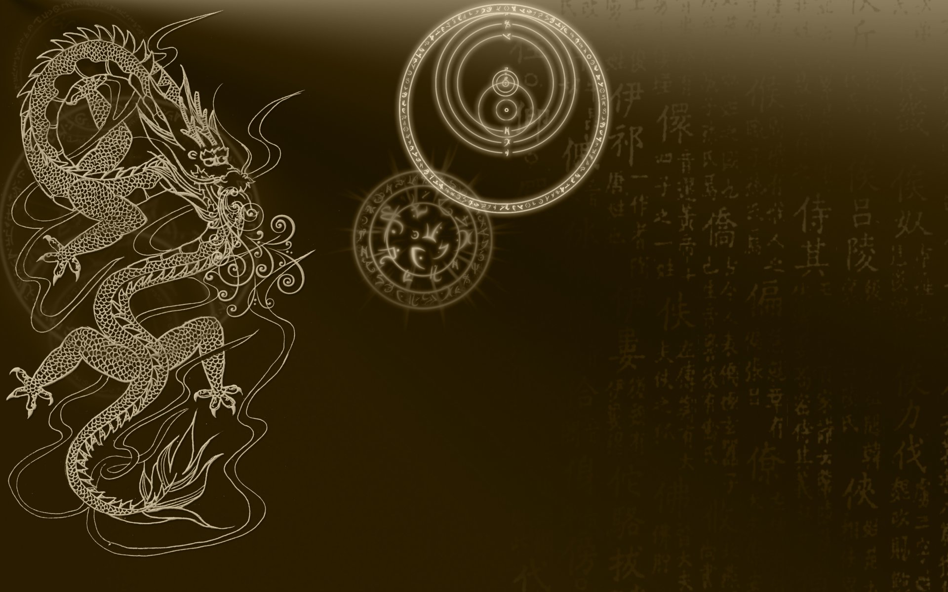 background dragon mysticism fiction fantasy symbols marks following character