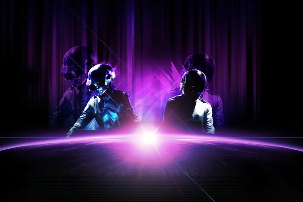 Bright wallpapers for daft punk fans