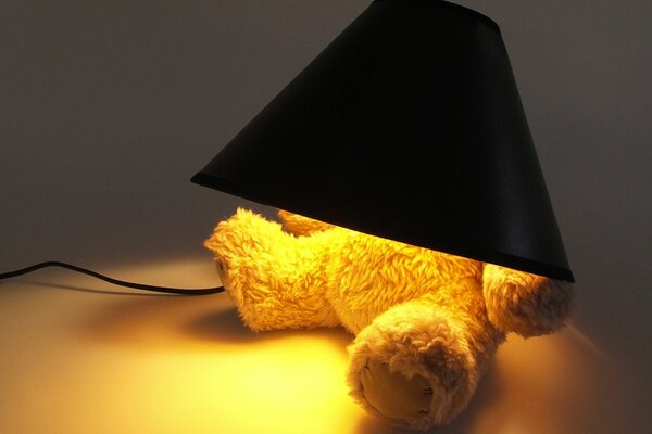 The lamp is a hidden bear cub