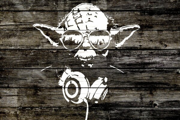 Coole Silhouette von Meister Yoda