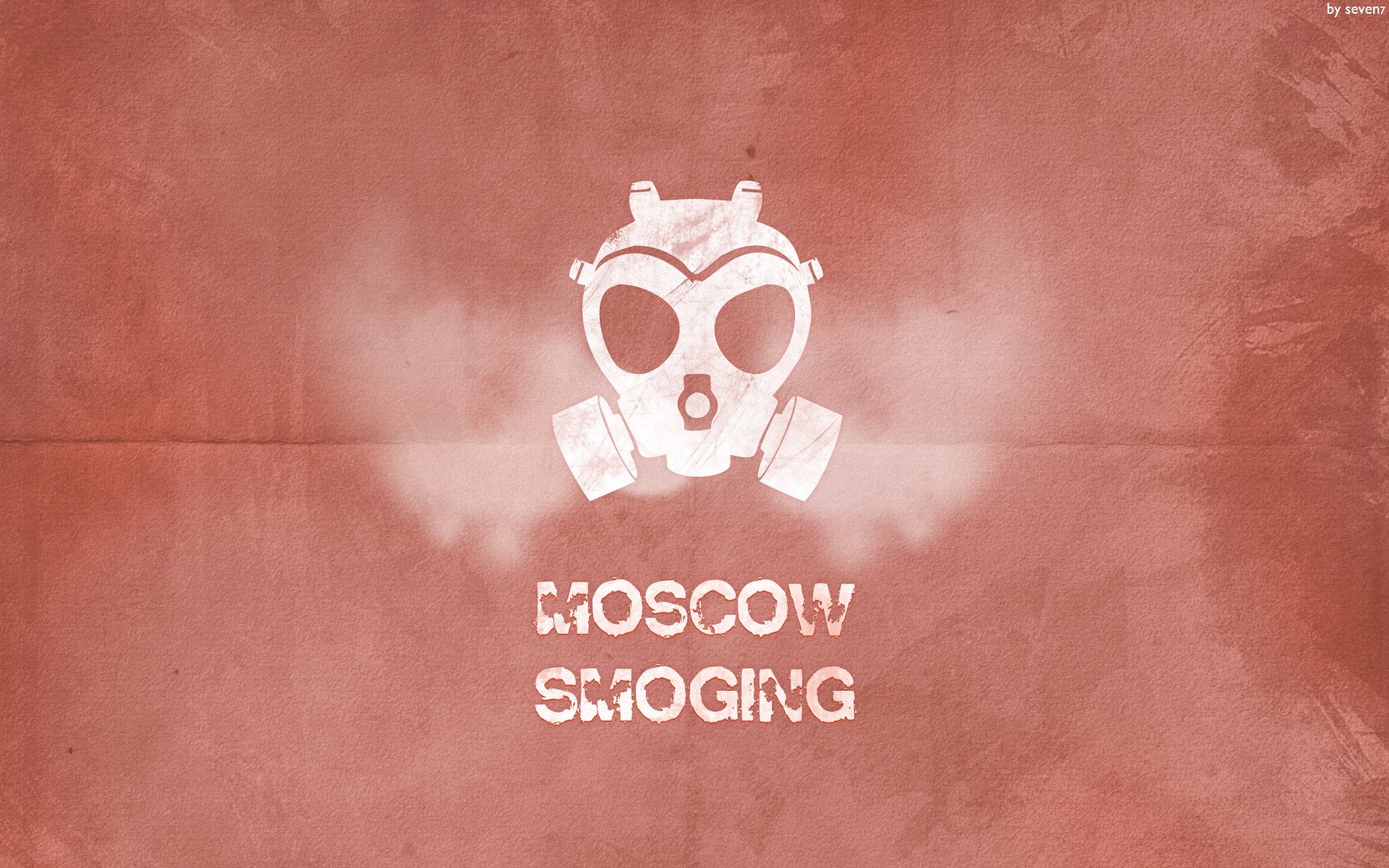 moscou smoging respirateur rouge