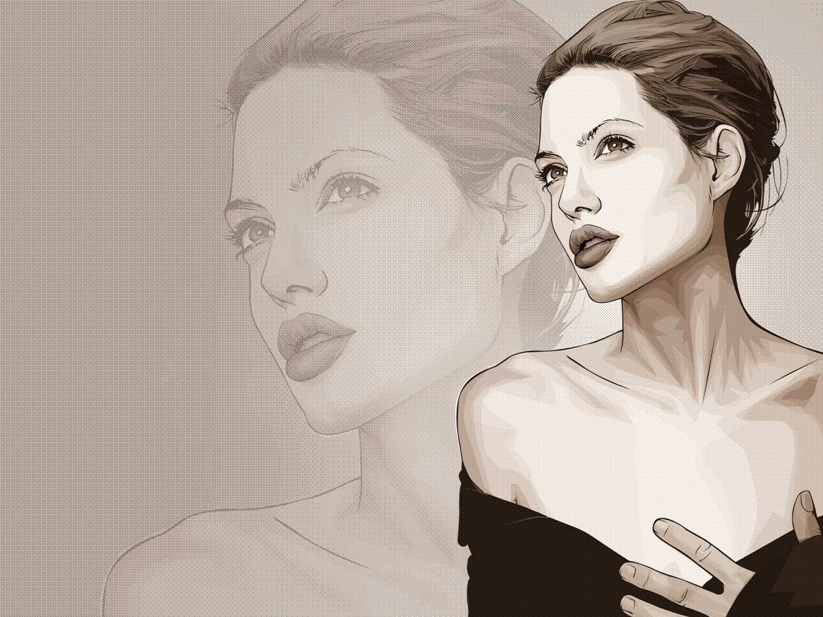 angelina jolie picture vector