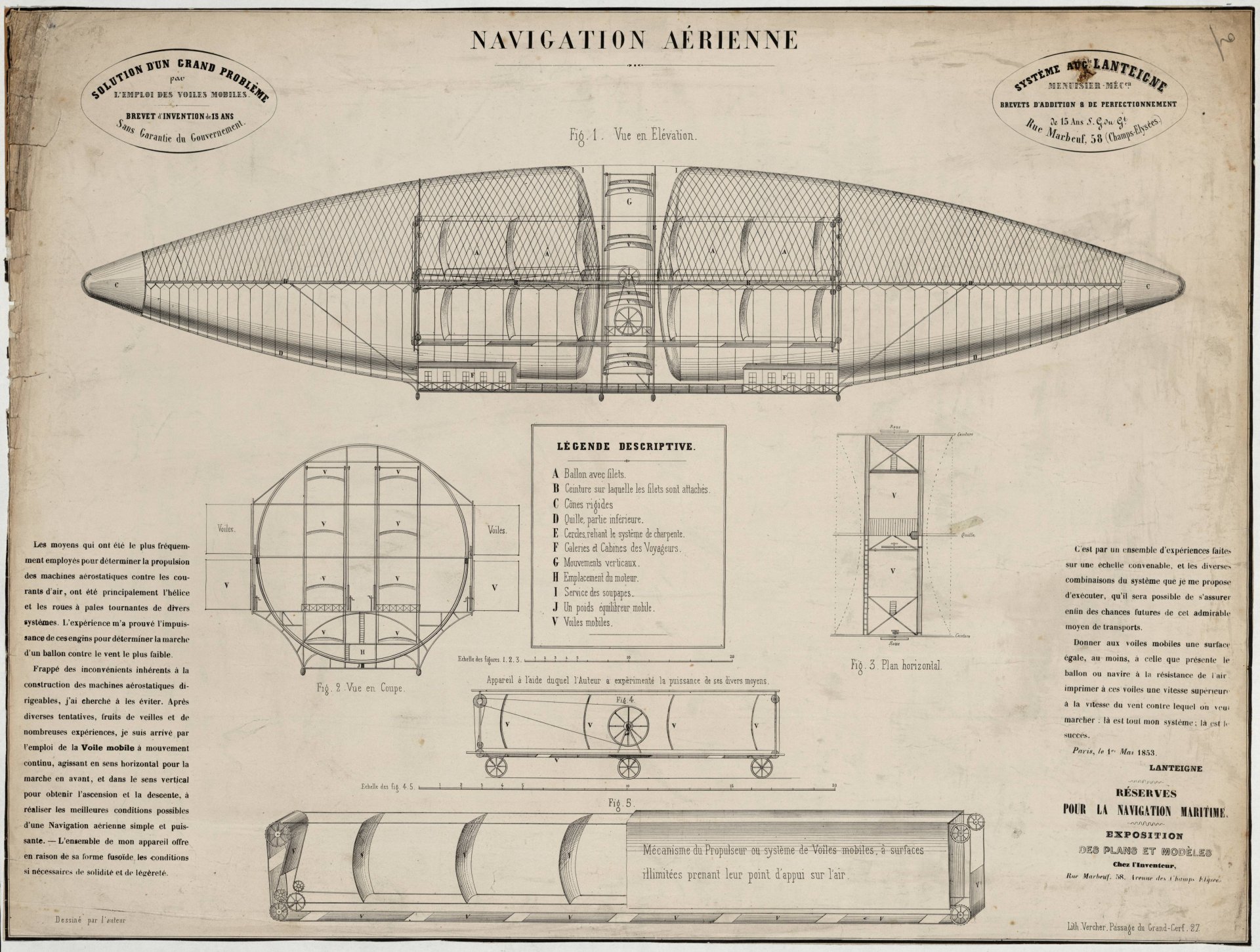 navigation aerienne montgolfiere dessin