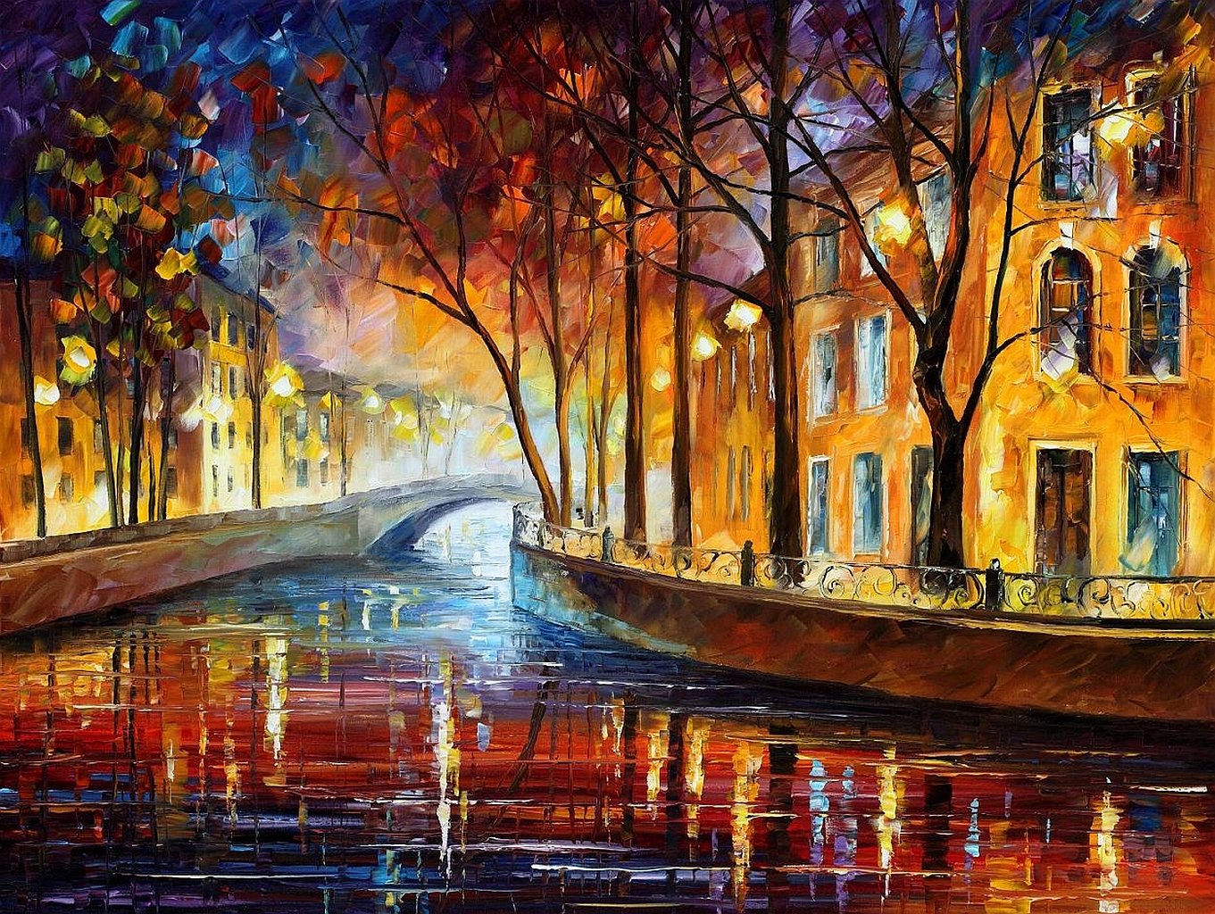 most drzewa olej leonid afremov