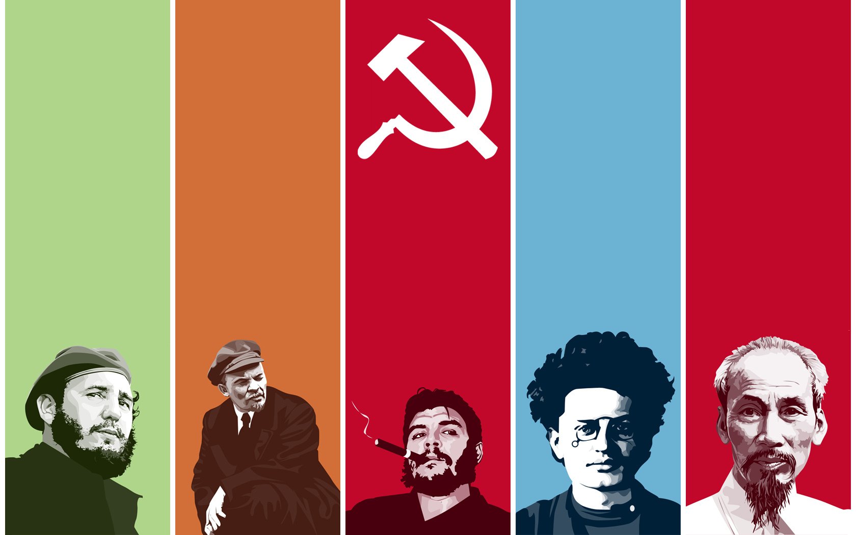 communistes fidel lénine che trotsky xs