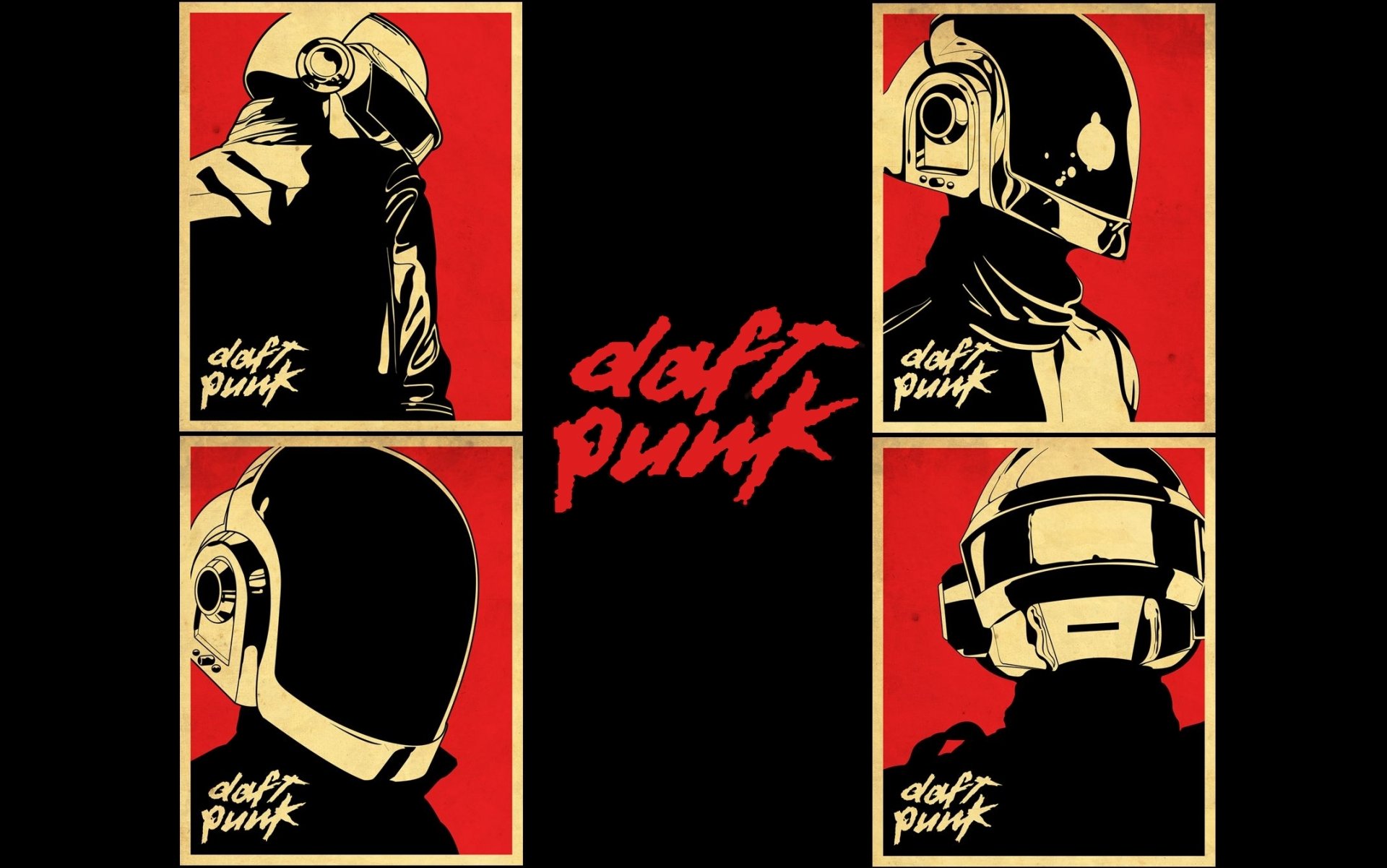 daft punk poster poster music