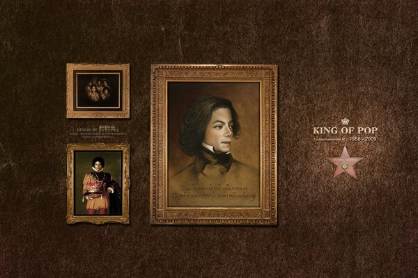 Картина с королем поп-музыки Майклом Джексоном