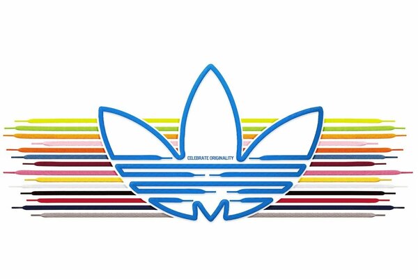 Imagen original del símbolo Adidas