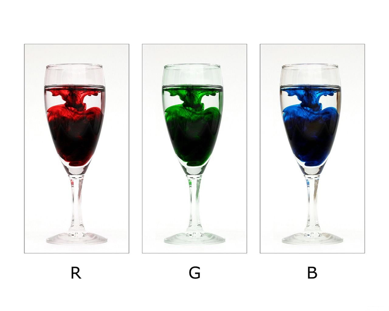 rgb verres à vin minimalisme