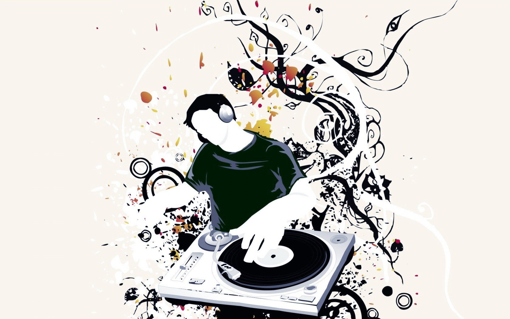 dj minimalismo vector patrón