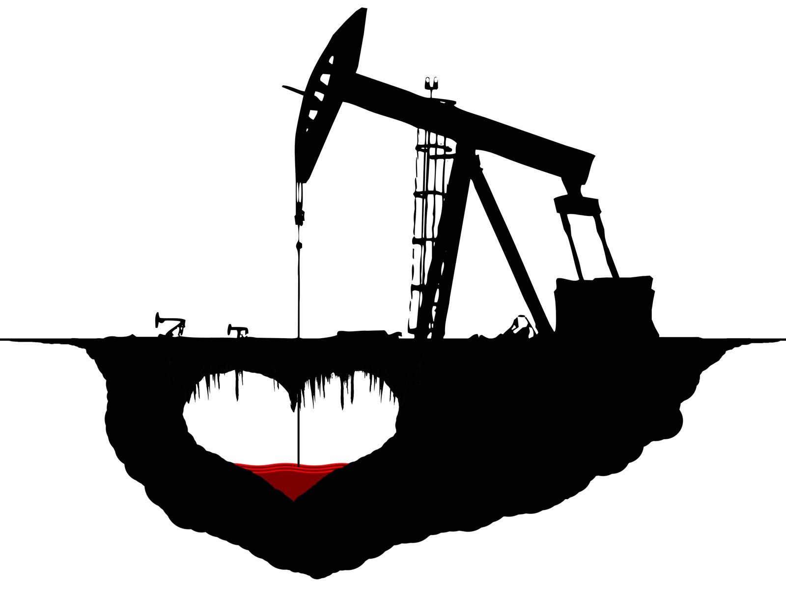 pétrole plate-forme minimalisme vecteur