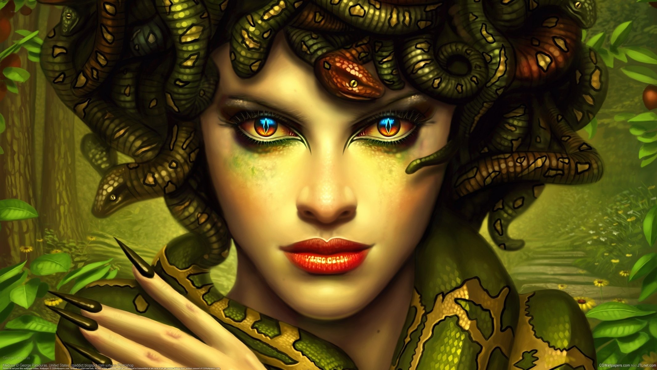 george patsouras medusa gorgone serpenti