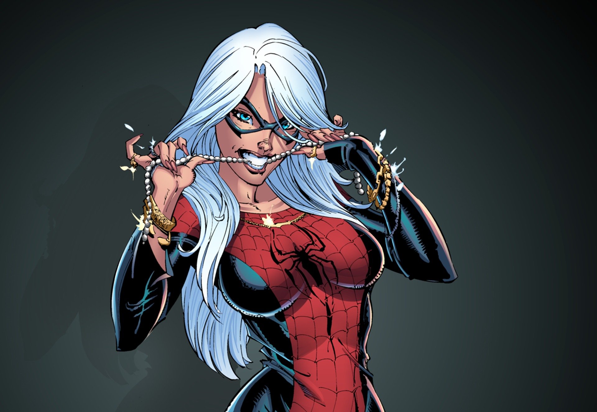 pider-man black cat felicia hardy suit