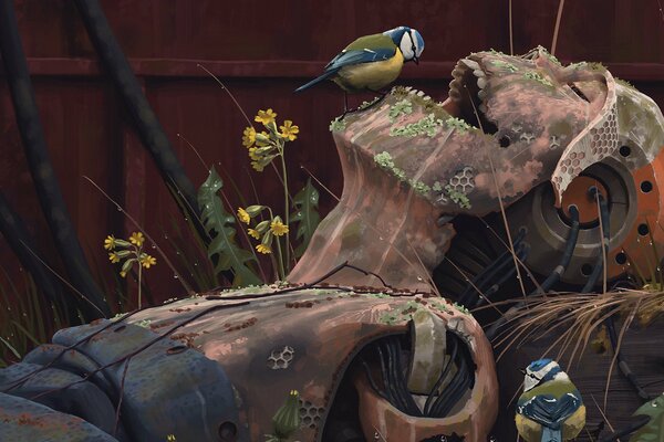 Peinture de l artiste Simon Stalenhag