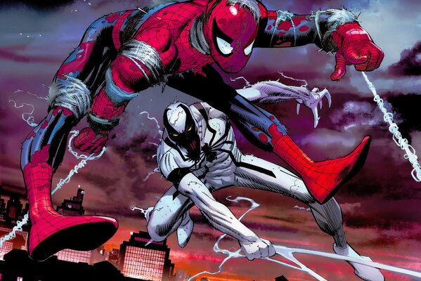 Spider-Man w decydującej walce z anty-Venomem