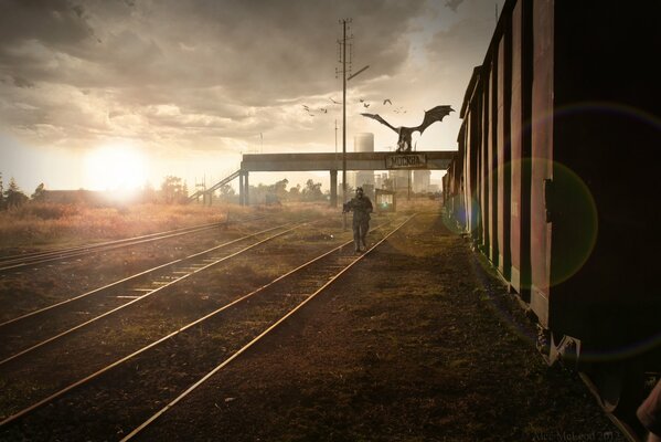 Apocalipsis en Moscú vías, rieles, tren