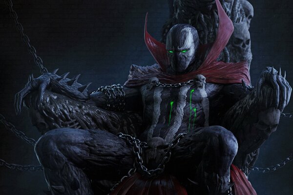 Costume anti-héros de spawn de la bande dessinée