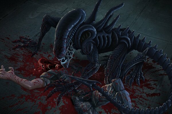 Lo Xenomorfo ha brutalmente ucciso un uomo