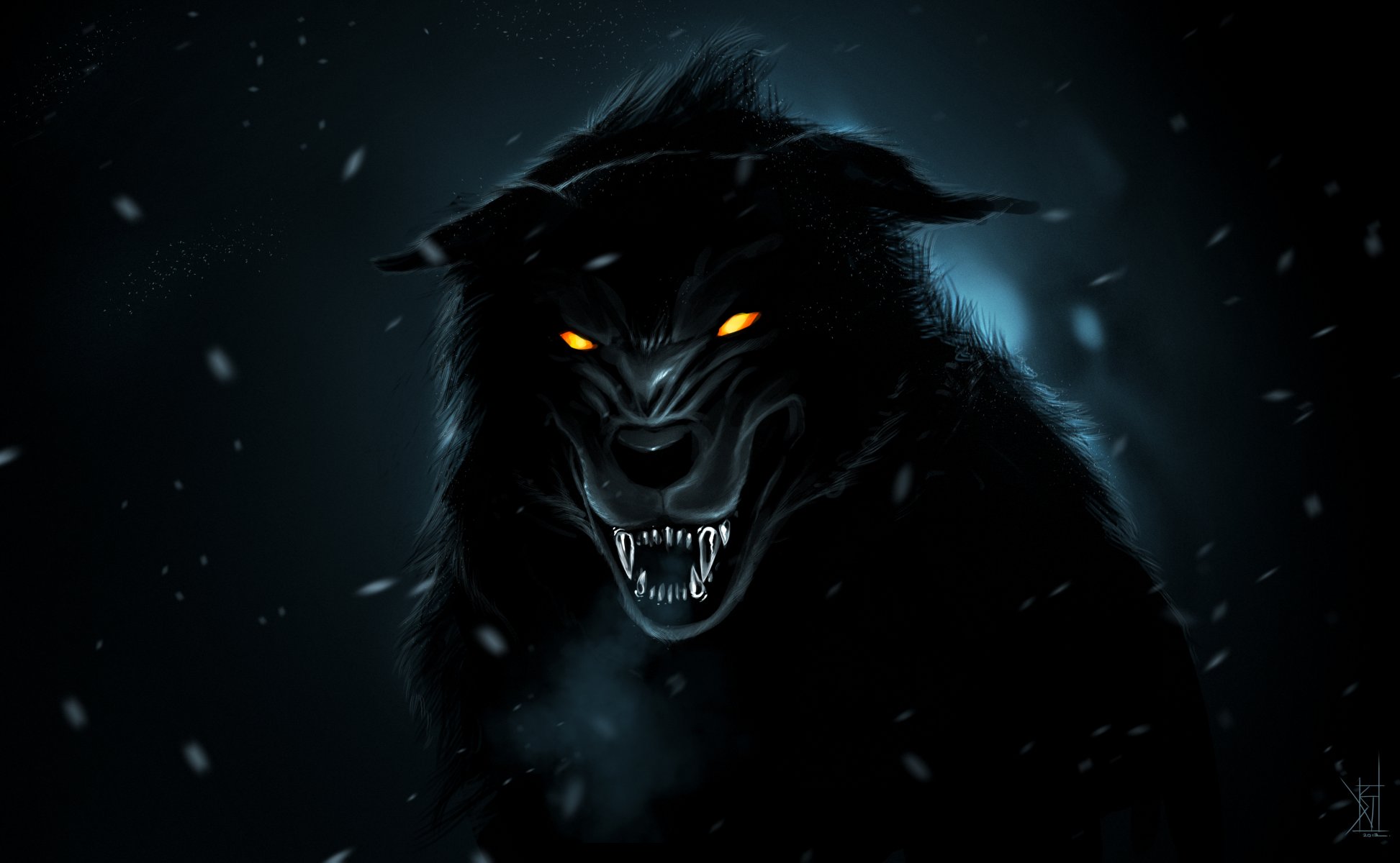 black wolf by therisingsoul art predator grin fang