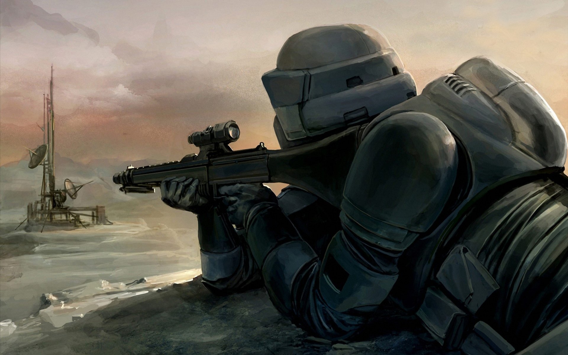 scout soldier sniper star wars art